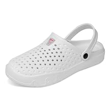 clapzovr Unisex Garden Clogs Shoes with Straps Ultralight, Shower Shoes Clogs for Women Men, Slippers Sandals Beach Shoes