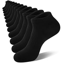 eallco Mens Ankle Socks Cotton Running Low Cut Short Thin Breathable Casual Socks 6 Pairs