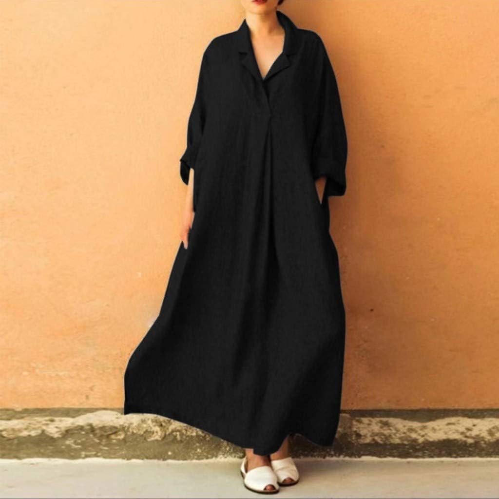 Royaume-Uni pour femme à manches longues Casual Loose Robe Imprimé Caftan Maxi Robes Oversize
